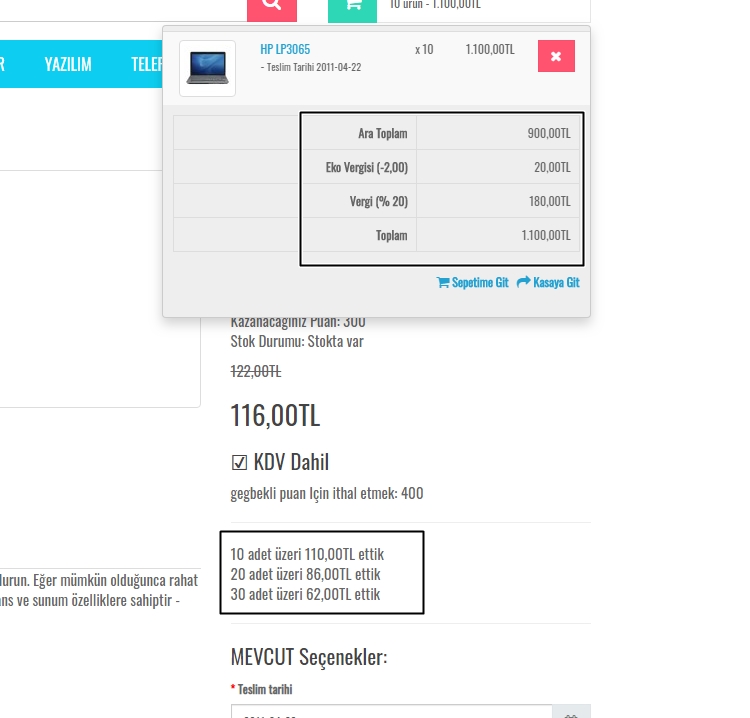 Opencart Özel İndirim ve Discount Toplu indirim aynı anda Çalıştırma fiyat düzeltme 